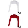 thumbnail image 1 of 4x Musulmanas Islámicas Mujeres Ramadán Sólido Abierto Recortado Manga Larga Elástico Modal Brazo Cubre Hombros Hijab Tops blanco rojo, 1 of 9