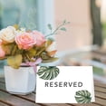 thumbnail image 3 of Koyal Wholesale Monstera Palm Leaves Table Reserved Signs for Wedding Reception, Ceremony, Table Tent Cards, 16-Pk, 3 of 5