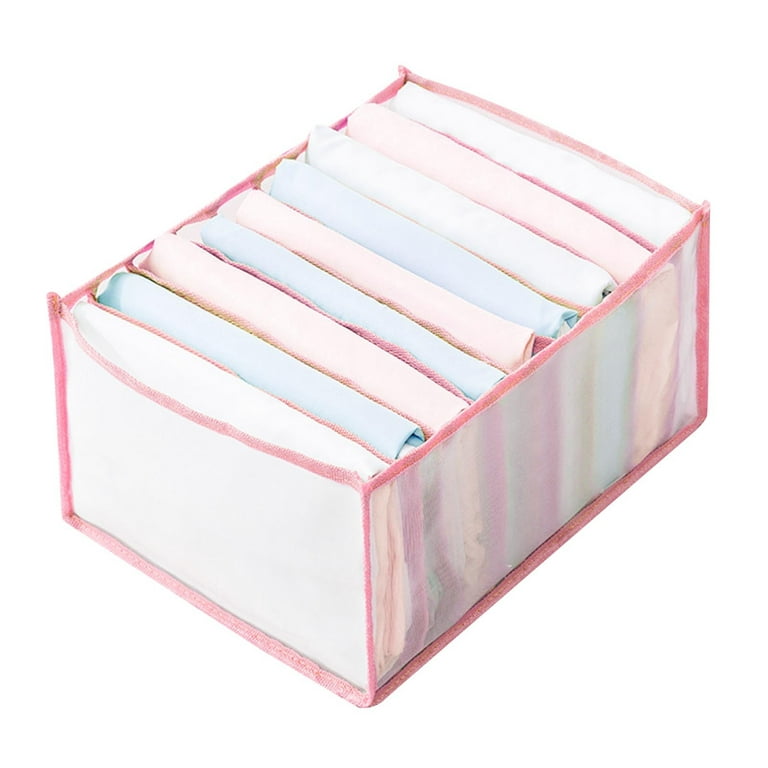 Pianpianzi Small Bags with Handles Large Flat Storage Bins Organize Baskets for Shelves Box Box Mesh Bag Storage Compartment Clothes Drawer Storage