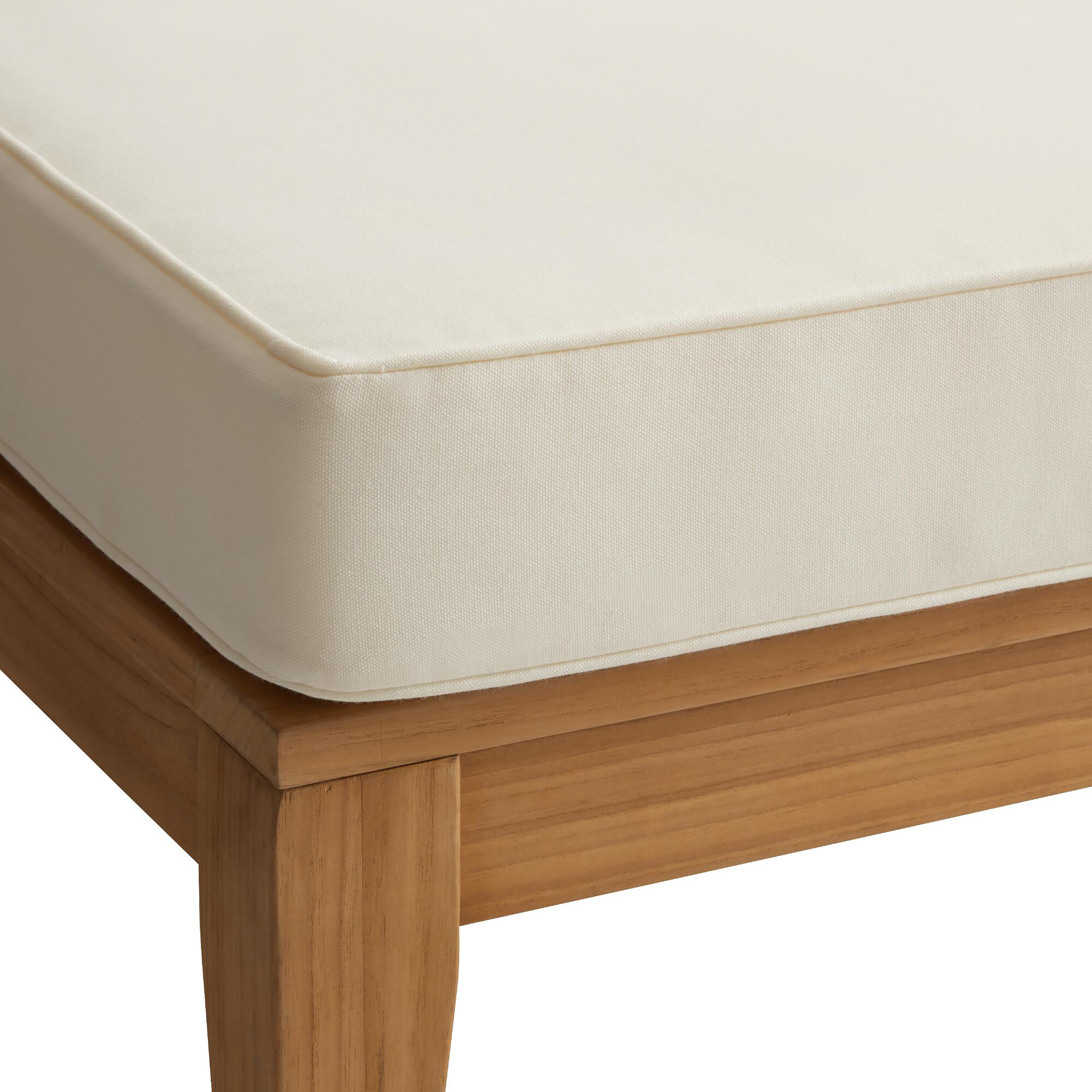 Linon Stonehill Outdoor Corner Chair, Natural/Antique White