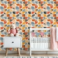 thumbnail image 3 of Minimalist Peel and Stick Wallpaper 23.6in x 9.8ft Abstract Mid Century Modern Geometric Warm Cool Tones Contact Paper Vinyl Self-Adhesive Removable Wall Paper for Bedroom Kitchen Renter Friendly, 3 of 8