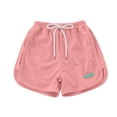 thumbnail image 4 of ATOGUTA Running Shorts for Girls Size 0-14 Kids Fashion Elastic High Waist Workout Running Shorts with Pockets Watermelon Red, 4 of 7