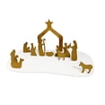 thumbnail image 3 of Nativity Scene Figurine Christmas Tabletop Ornament Iron Plastic Material for Home Office Cabinet Living Room Decor, 3 of 8