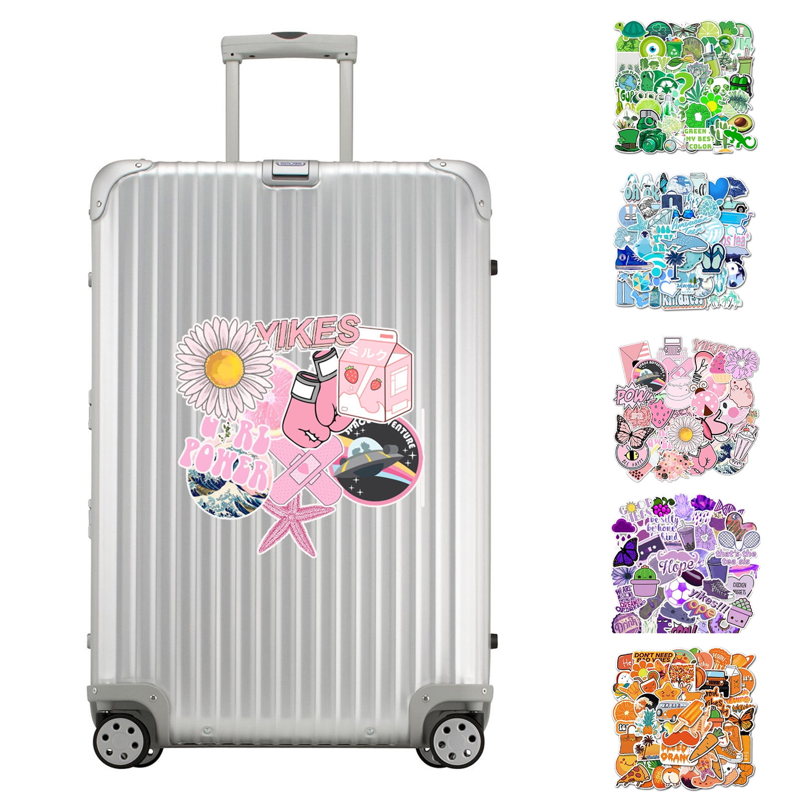VILLCASE 3 Sets Scrapbook Decor Waterproof Stickers Luggage Stickers Pretty  Stickers Small Stickers Hand Account DIY Stickers pet Flower Sticker Chic