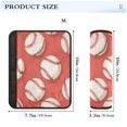 thumbnail image 6 of ALAZA Baseball Red Car Seat Belt Adjuster Neck Covers Shoulder Cushions Pads S, 6 of 8