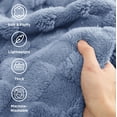thumbnail image 4 of Manta de cama Ashley Blue, tamaño completo, 213 x 229 cm, acogedora, 4 of 8