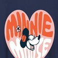 thumbnail image 3 of Disney - Minnie Mouse - Retro Heart - Women's Short Sleeve Graphic T-Shirt, 3 of 5