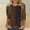 A-Brown, variant on Blouses for Women Casual 3/4 Length Sleeve Round Neck T-Shirts Fall Fashion Solid Color Tunic Tops Summer Clothes