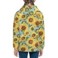 thumbnail image 6 of Pofeuu Farmhouse Sunflower Print Teenage Zipper Hoodie Sweatshirts Hooded Casual Jackets With Pocket For Boys Girls-Medium, 6 of 6