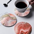 thumbnail image 4 of Posavasos para bebidas con soporte, juego de 6, posavasos de cerámica absorbentes estilo océano con base de corcho, sin rayar, 4 of 7