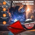 thumbnail image 4 of Bingirl Écran de Soudure 3 Panneaux 6x6FT avec Cadre - Rideau en PVC Résistant aux Flammes, Panneau de Sécurité Transparent, Roues Pivotantes Verrouillables - Rouge pour Atelier, Garage, 4 of 7