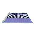 thumbnail image 2 of Ahgly Company Machine Washable Indoor Square Abstract Blue Contemporary Area Rugs, 5' Square, 2 of 4