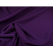 Bullet Textured Liverpool Fabric 4 way Stretch Eggplant Purple X62 (Yard)