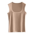 thumbnail image 4 of MEICHEN Cotton Solid U Neck Tank Tops for Women Casual Loose Fit Vest Sleeveless Tops Camisoles Underwear Summer Fall Essentials Fashion Clothes, 4 of 4