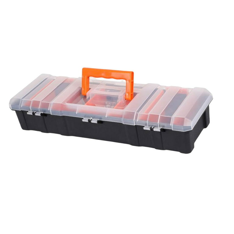 Multi Use Storage Box Universal Carrying Handle Compact Protective Safety Instrument Tools Box Shockproof Organizer Tools Box for Workplace, Size