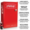 thumbnail image 2 of Coca-Cola CKRF32CR 3.2 Cu. Ft. Refrigerator With Freezer, Red, 2 of 10