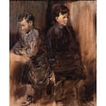 thumbnail image 2 of Wilhelm Busch 15x18 Gold Ornate Wood Frame and Double Matted Museum Art Print Titled - Two Young Shoemaker (circa 1875), 2 of 4