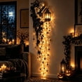 thumbnail image 5 of Halloween Cascade Wall Light, Gothic Hanging LED Wall Decor with Skeleton Lantern Design for Entryway Living Room Mantel Stair Wall Halloween Decoration, Skull, 5 of 7