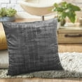 thumbnail image 7 of Home Soft Things Textured Velvet 4 Piece Throw Pillow Cover Set - Peat - 20" x 20", 7 of 7