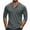 Gray, variant on UVEASISHA Big and Tall Henley Shirts for Men Button Up V Neck Long Sleeve Tee Shirt Fall Casual Regular Fit T-Shirts Solid Color Workout Tops Army Green 4XL