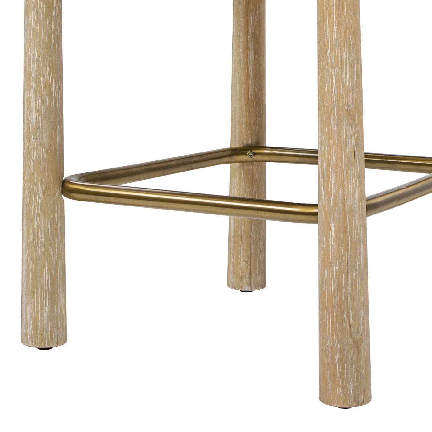 Jennifer Taylor Home Arden 27.5 Genuine Fur Counter Height Bar Stool Natural Blonde Genuine Fur