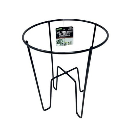 

Kole Imports GE919-12 7.85 in. Wire Frame Plant Pot Holder with Center Base - Pack of 12