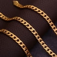 thumbnail image 3 of Collar de cadena cubana de moda para mujeres y hombres, gargantillas de cadena de eslabones de acero inoxidable Punk, regalo para novio, 3 of 4