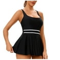 thumbnail image 5 of XIYON Bikini Sets For Women Backless Split Swimming Dress Beach Swimsuit Summer Beach Vacation Bathing Suits, 5 of 8