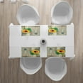 thumbnail image 2 of Ambesonne Sunflower Place Mats Set of 4, Wood Board Bouquet, Standard Size, Brown Green Yellow, 2 of 3