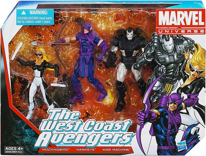 THE WEST COAST AVENGERS Marvel Universe 4" inch Action Figures 3-pack 2013 