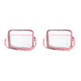 thumbnail image 4 of kurtrusly Sac à Outils Portable Taille et PVC pour Rangement d'Outils Transparent Anti-Statique Salle Blanche Sac à Outils Transparent Résistant à l'Eau Rose 2ensemble, 4 of 6