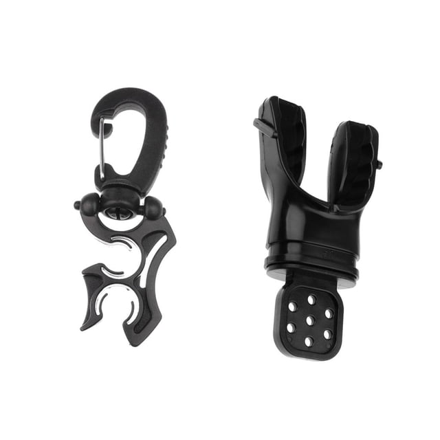 Regulador de Boquilla de Buceo Universal Abrazadera de Lazo + Accesorios de Clip para de Equipo de Buceo Zulema Boquilla de buceo
