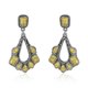 thumbnail image 1 of Pendientes S925 plata antigua amarillo turquesa joyería para regalo de cumpleaños Afortunado Sencillez, 1 of 1