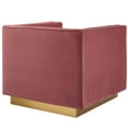 thumbnail image 3 of Modway Sanguine Channel Tufted Velvet Armchair Set of 2 - Dusty Rose, 3 of 4