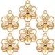 thumbnail image 1 of BRIGHTFUFU 6 uds. De dijes de abeja, dijes de Metal para hacer joyas, dijes para pendientes, collares y pulseras, 1 of 7