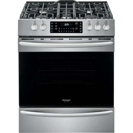 Frigidaire - Gallery 5.6 Cu. Ft. Freestanding Gas Convection Range with Self-Cleaning and Air Fry - Stainless steel