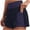 Navy, variant on Yammkia Spandex Shorts Women Linerless Shorts for Women High Waisted Comfy Yoga Casual Lounge Workout with Pockets Dark Gray,XXL