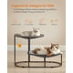 thumbnail image 3 of Feandrea - Cama para gatos, cama elevada de 2 niveles, hamaca transpirable para gatos para hogares multigatos, gatos de interior, con malla extraíble lavable, marco de acero, para verano, gris paloma, 3 of 5