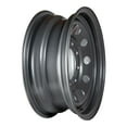 thumbnail image 2 of Pair of (2) 16" x 6" - 8 Lug Silver Mod Solid Steel Trailer Wheel Rim - 8 x 6.5" Bolt Pattern, 2 of 4