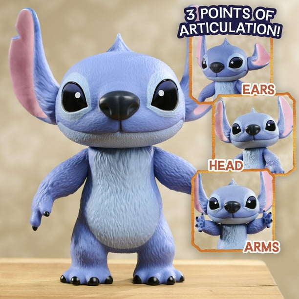 Disney Stitch Poseable Vinyl Figure Toy, 14, Ages 3+ - Walmart