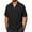 Black, variant on VgaVtl Polo Style Shirts for Men Summer Short Sleeve Knit Relaxed Fit Soft Casual Shirts for Men Business Collared Plain