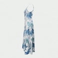 thumbnail image 3 of Oplxuo Maxi Dresses for Women 2026 Summer Casual Spaghetti Strap V Neck Long Dress Trendy Floral A-Line Flowy Beach Sundress, 3 of 6
