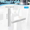 thumbnail image 2 of Uxcell 304 Stainless Steel Dowel Pin, Hardened Metal Dowel Pins for Shelf Furniture Assembly DIY 2 10x100 mm, 2 of 7