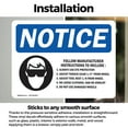 thumbnail image 3 of (2 Pack) Follow Manufacturer Instructions Sign, 3 of 7