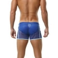 thumbnail image 5 of Mens Drawstring Boxers Fishnet Hollow Out Shorts Trunks Sexy Active Athletic Bikini Boxers See-Through Loungewear Sleep Boxer Panties, 5 of 6