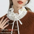 thumbnail image 3 of LoudSung Fake Collar Detachable Academic Half Shirt Blouse False Doll Dickey Collar Elegant Design for Women Girls, 3 of 7