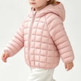 thumbnail image 5 of Children's Padded Jacket Dqueduo Girls' Hooded Puffer Full Zip Quilted Warm Outerwear Casual Winter Coat Jacket, 5 of 9