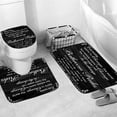 thumbnail image 3 of Black Spellbook Shower Curtain Set Home Bathroom Set with Shower Curtain and Rugs and Accessories Bathroom Decor Curtain with 12 Hooks, 3 of 7