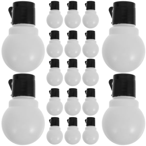 20 Pcs Globe Lamp Bulb 2025 Glasses String Light Bulbs 8.00X5.00X2.50CM White