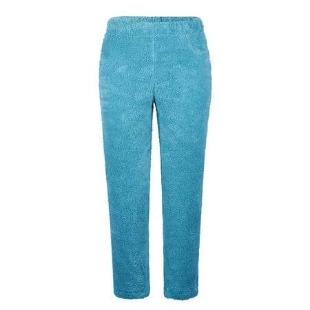 

ShomPort Womens Winter Cozy Lounge Pants Warm Soft Fleece Pajama Bottoms Sleepwear Trouser